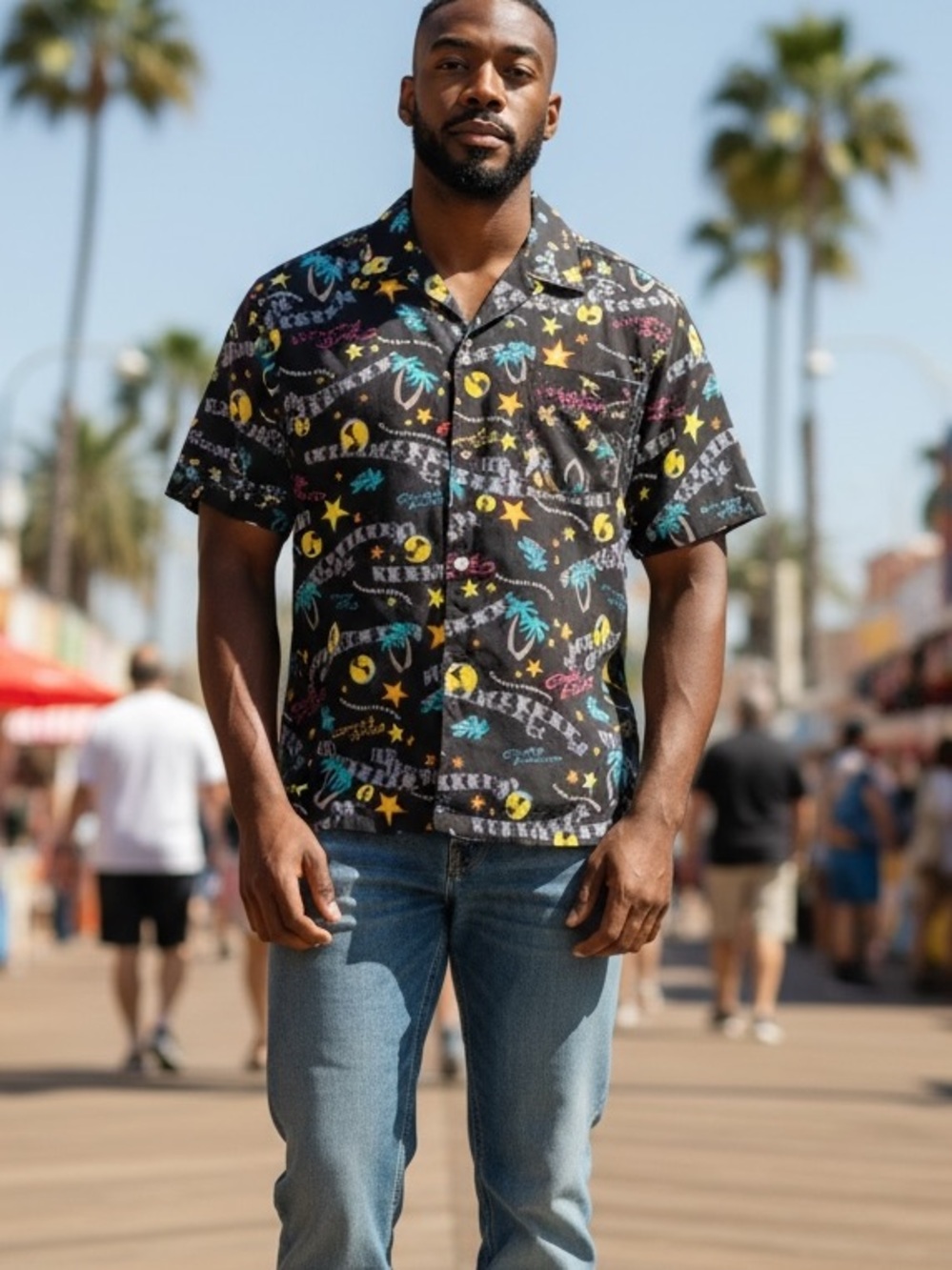Vintage Universal Studios Adult Medium Hawaiian Shirt Escape Reality Hollywood